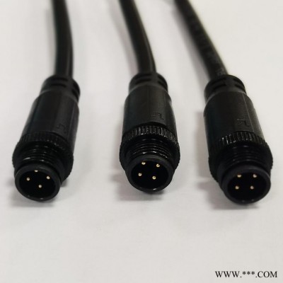 龍之翼生產(chǎn)廠家TPU彈力線，四芯防水電線插頭信號(hào)傳輸彈簧線。航空防水插頭，光伏連接器插頭