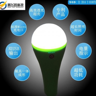 多功能LED球泡燈（內(nèi)置18650鋰電池）太陽能照明系統(tǒng)，多