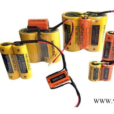 NEWCELLER26500 鋰電池 3.6V 流量表計(jì)量表電池 煤氣表電池 可配插頭