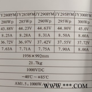 太陽能光伏電站，光伏組件
