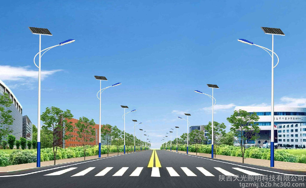 天光照明 高端太陽能路燈 廣場(chǎng)太陽能路燈 全套太陽能路燈廠家
