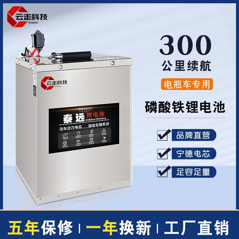 外賣電動車鋰電池48伏60V72V大容量磷酸鐵鋰快遞三四輪電瓶蓄電池