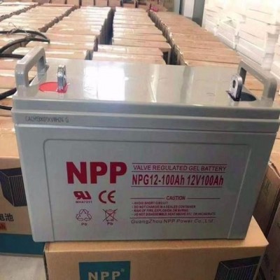 耐普12V100ah太陽能蓄電池膠體蓄電池免維護鉛酸蓄電池UPS直流屏