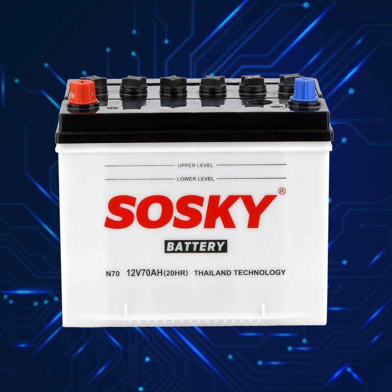 SOSKY干荷式汽車啟動蓄電瓶ups船用蓄電池儲能太陽能風能蓄電池