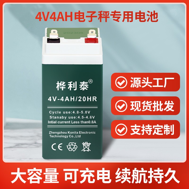 樺利泰4V4AH電子秤可充電蓄電池 計價秤桌秤臺秤水果秤稱重電瓶