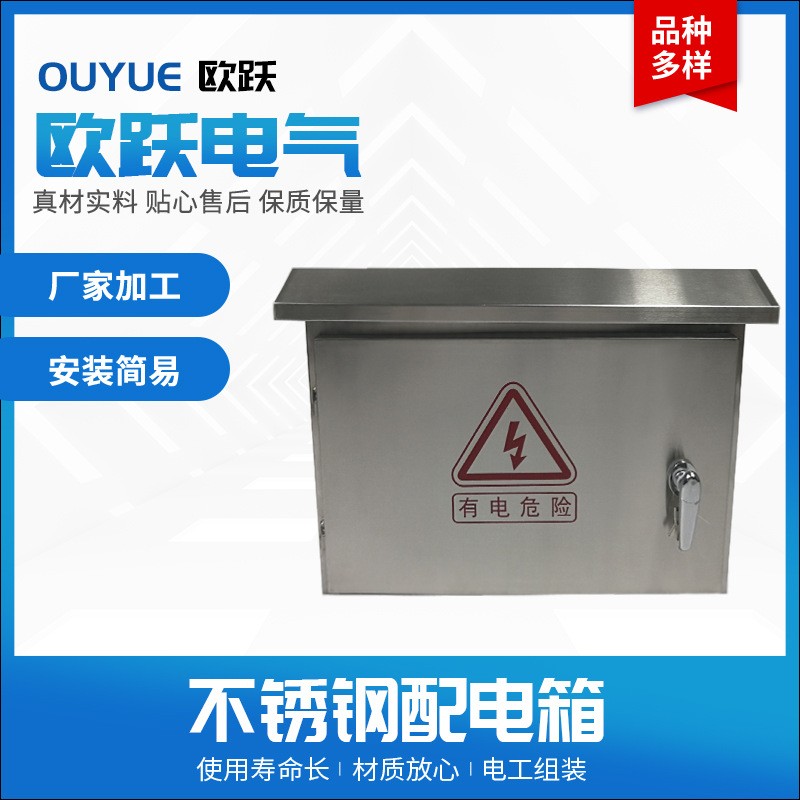 室外不銹鋼配電箱戶外防雨水控制箱201弱電監(jiān)控箱304非標(biāo)可做橫箱