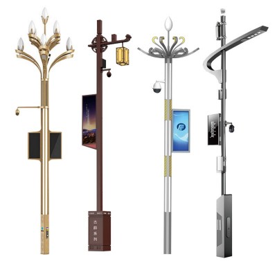 廠家直供LED智慧路燈桿 智能wifi路燈充電樁監(jiān)控物聯(lián)網(wǎng)廣場道路燈