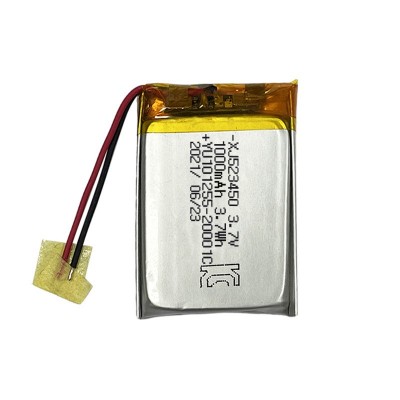 現貨鋰電池523450-1000mah醫療設備3.7v電池帶KC認證聚合物鋰電池