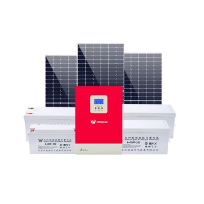 太陽能離網(wǎng)發(fā)電系統(tǒng)蓄電光伏供電儲能整套3kw太陽能光伏發(fā)電機(jī)組